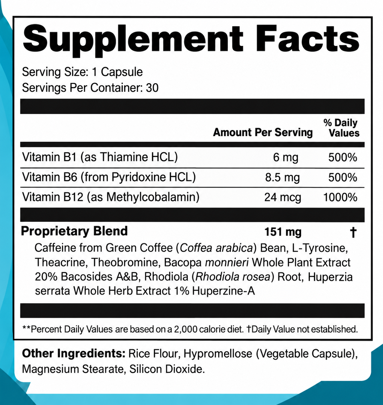 Memocept Ingredients