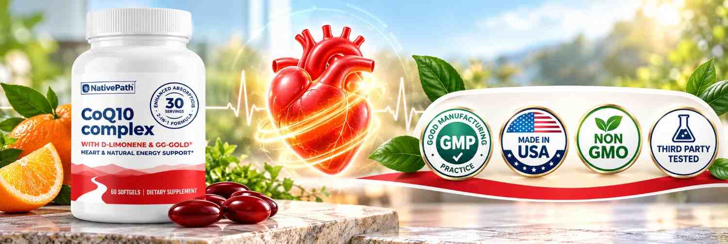 NativePath CoQ10 Heart Health Banner