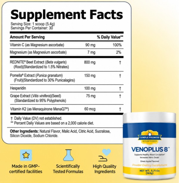 VenoPlus 8 ingredients