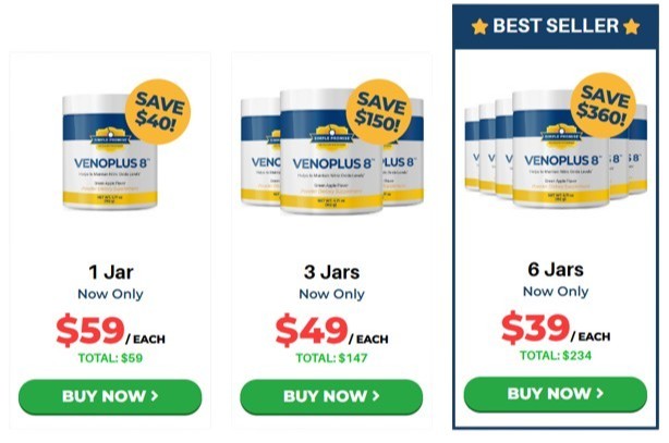 VenoPlus 8 pricing details